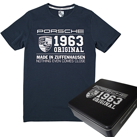 Porsche Blue Unisex T-Shirt Original 1963 Made in Zuffenhousen Limited Edition